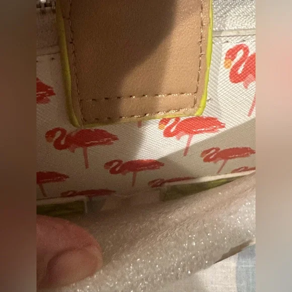 Madison West flamingo wallet/ wristlet with cell phone holder new with tags - Picture 13 of 14